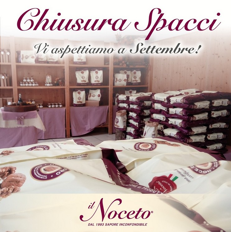 Chiusura estiva spaccio